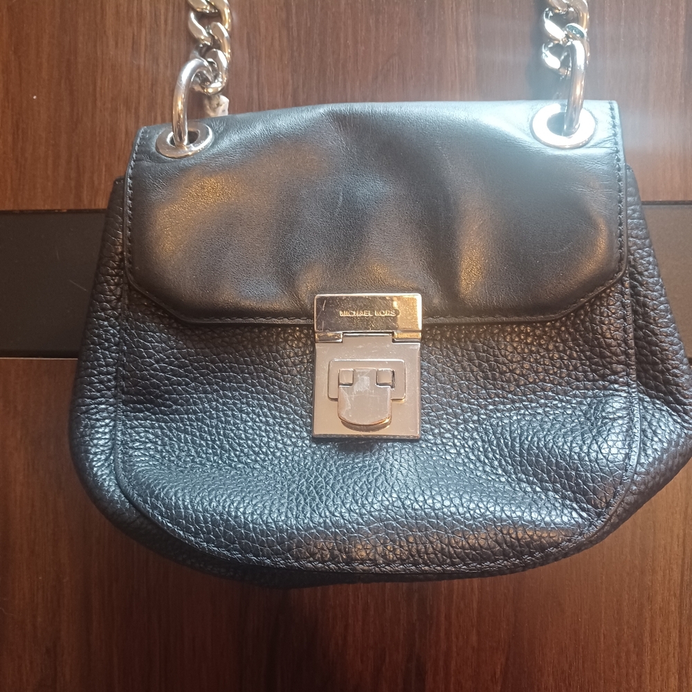 Michael Kors Black Crossbody Bag with Chain Strap